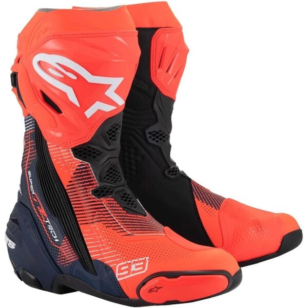ALPINESTARS SUPERTECH R VENTED MM93 REPLICA Rosu fluo/Albastru/Negru - Image 1