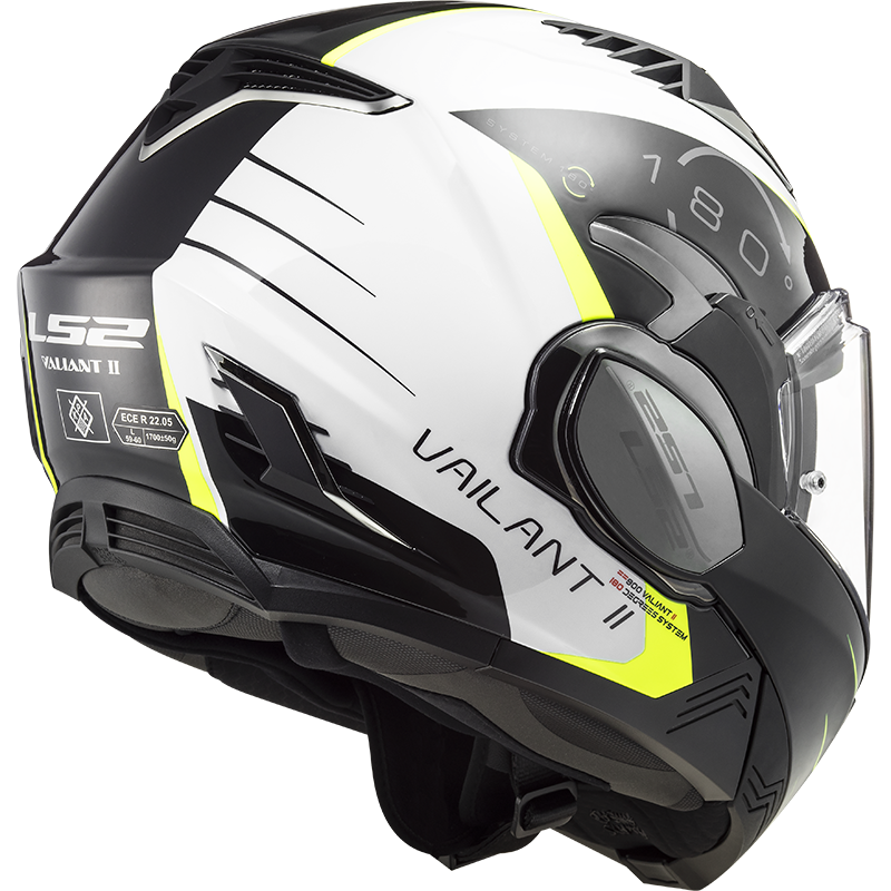 LS2 FF900 VALIANT II CODEX WHITE BLACK - Image 3