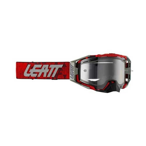 LEATT Goggle Velocity 6.5 Enduro JW22 Red Clear 83% - Image 1