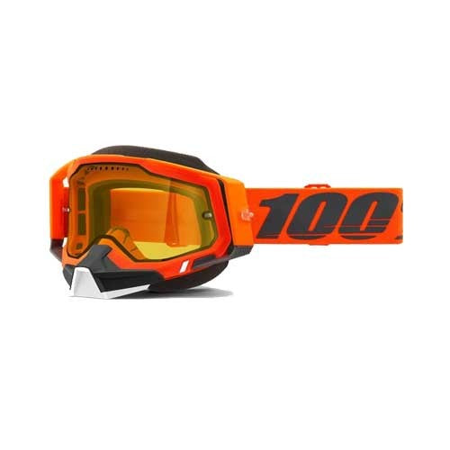 100 Ochelari 100 Accuri 2 Snowmobile Vented Dual Lens - Galben/Portocaliu
