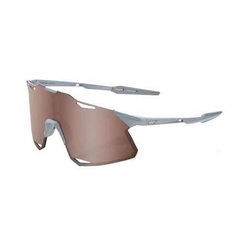 100% HYPERCRAFT - Matte Stone Grey - HiPER Crimson Silver Mirror Lens - Image 1