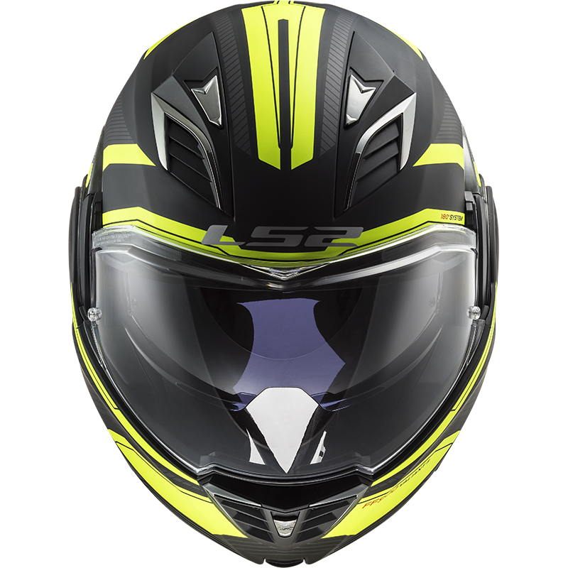 LS2 FF900 VALIANT II REVO MATT BLACK H-V YELLOW - Image 14