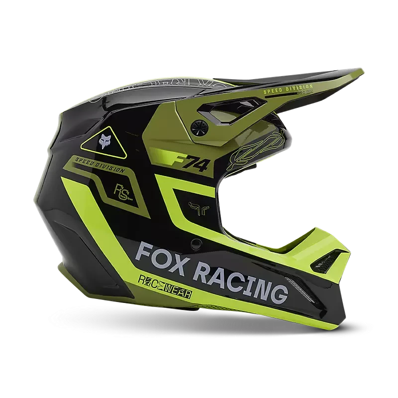 FOX Racing V1 RACE SPEC HELMET [PL GRN] - Image 2