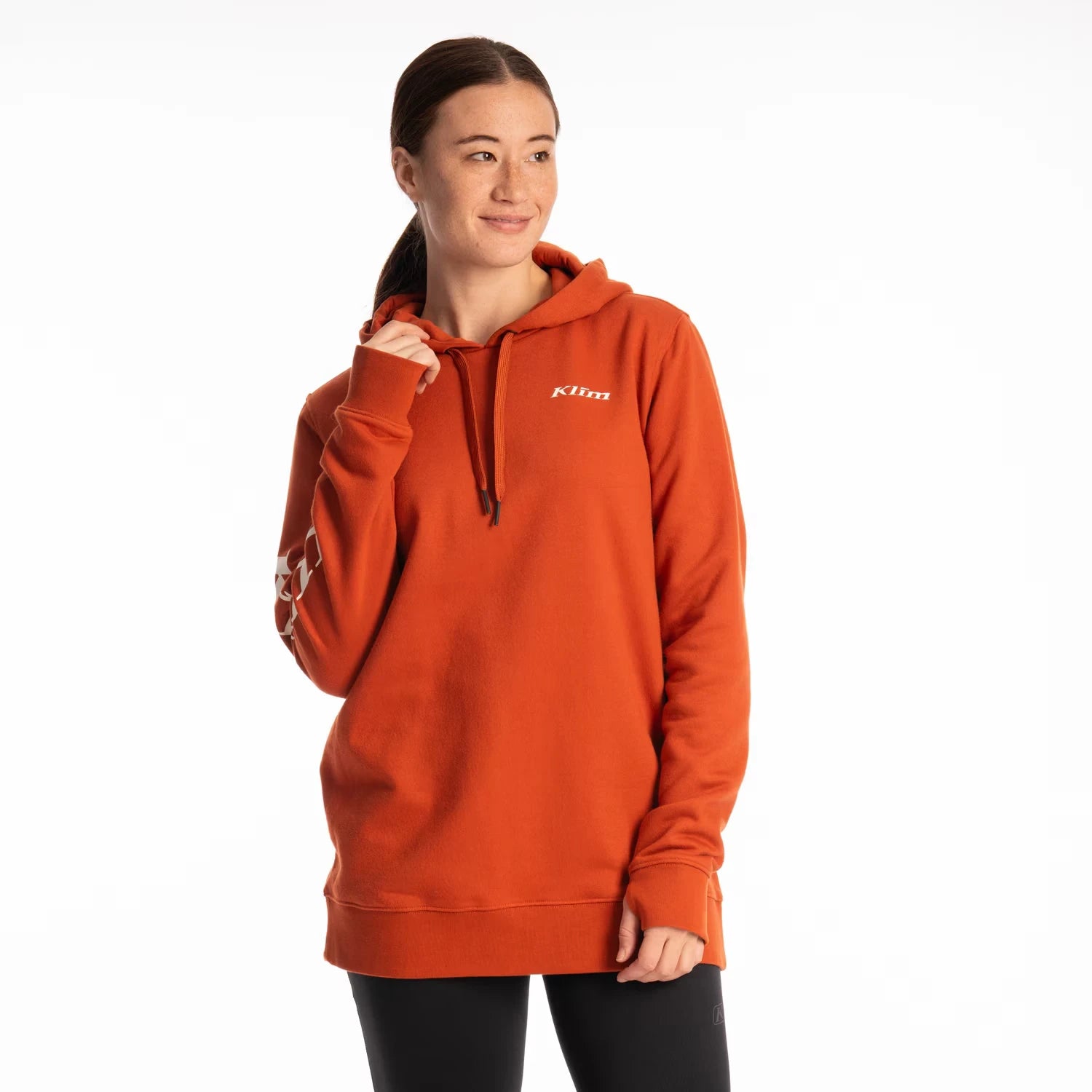 Klim Mariposa Long Pullover Hoodie Picante - Papyrus - Image 1