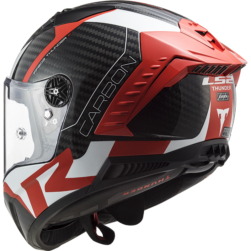 LS2 FF805 THUNDER C RACING1 GL.RED WHITE