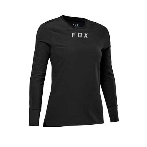 FOX MTB W DEFEND THERMAL JERSEY [BLK] - Image 1