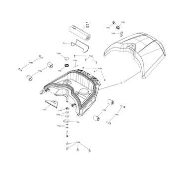 Can-am  Bombardier Lock Kit for Cross-Country Detachable Saddlebags for Spyder F3 & F3-S (service ki