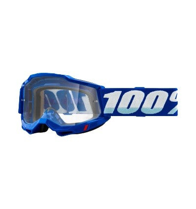 100% GOGGLE 100%  ACCURI GOGGLE BLUE CLEAR LENS
