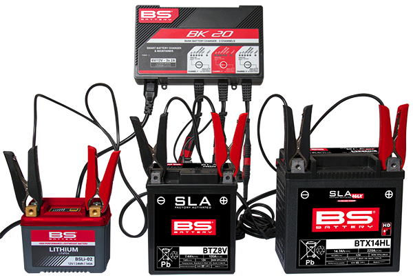 BS BATTERY BK20 Incarcator Baterie Smart 6V/12V 3x2A