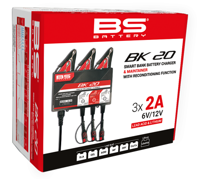 BS BATTERY BK20 Incarcator Baterie Smart 6V/12V 3x2A
