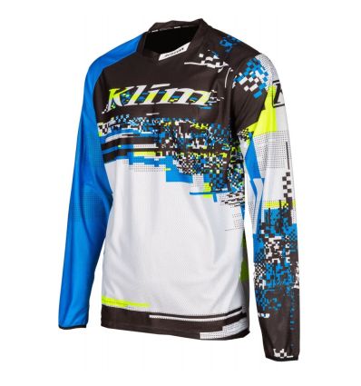 KLIM XC Lite Jersey Digital Chaos Blue - Image 1