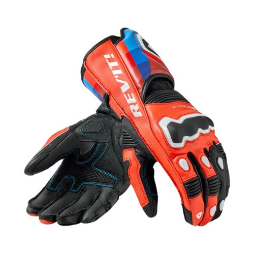 Rev It Quantum 3 Gloves - Rosu/Albastru