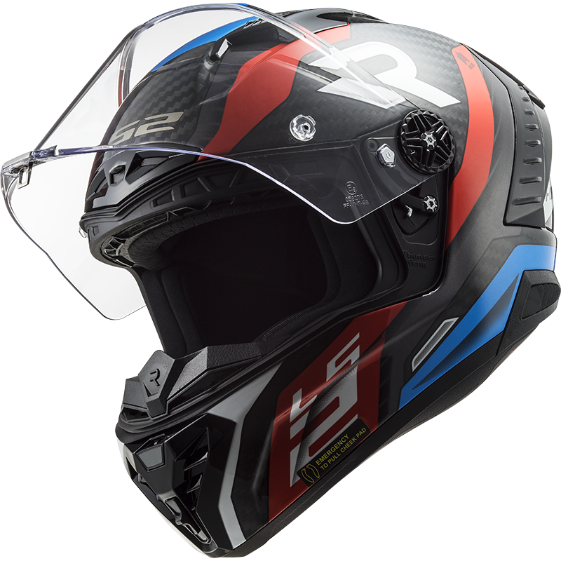 LS2 FF805 THUNDER C SUPRA RED BLUE - Image 5