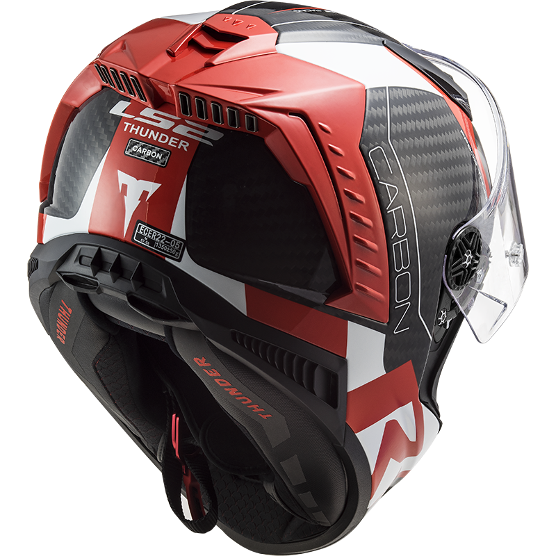 LS2 FF805 THUNDER C RACING1 GL.RED WHITE