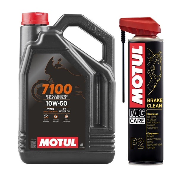 MOTUL - 7100 10W50 - 4L + P2 BRAKE CLEAN [TRIGGER] - 400ml