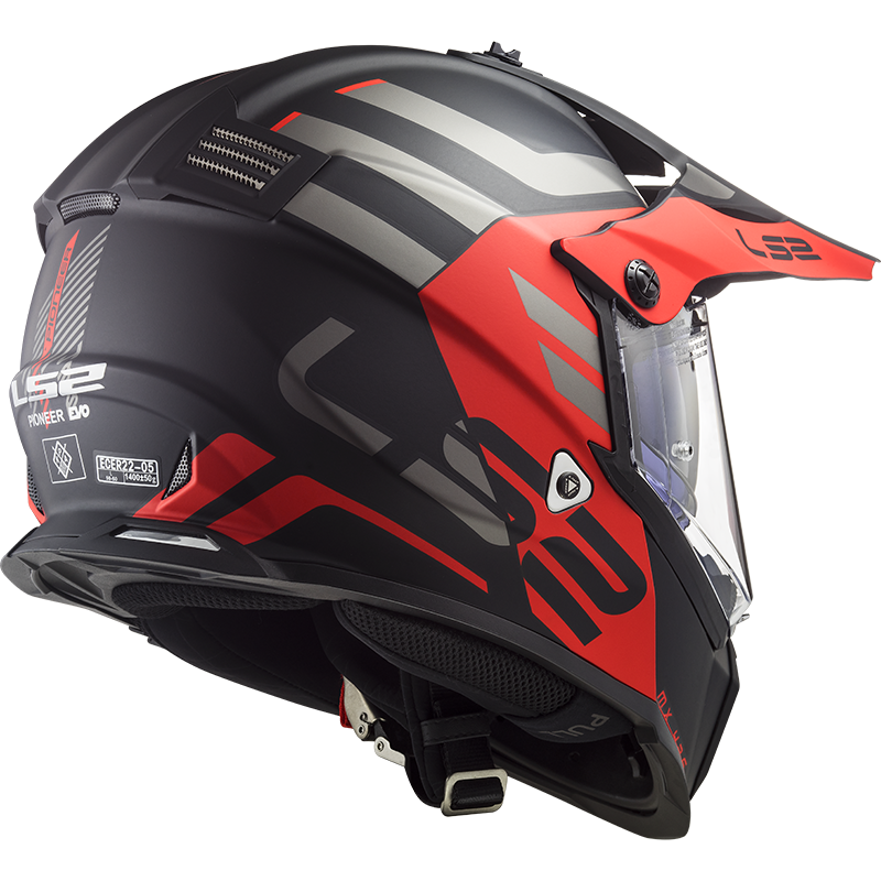 Ls2 Mx436 Pioneer Evo Adventurer - Negru/Rosu