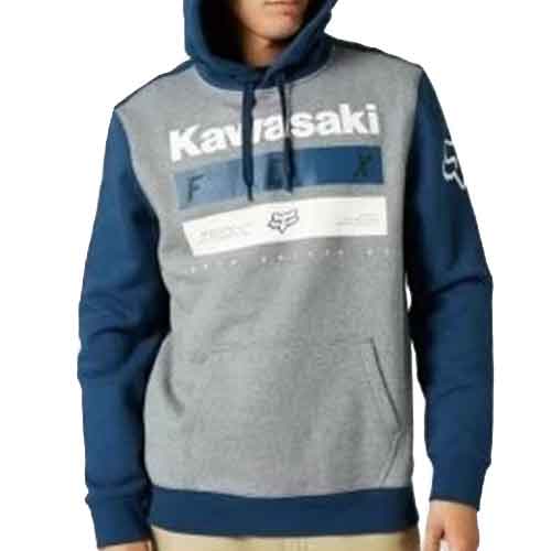 Fox Kawi Stripes Po Fleece - Gri Inchis/Albastru Inchis