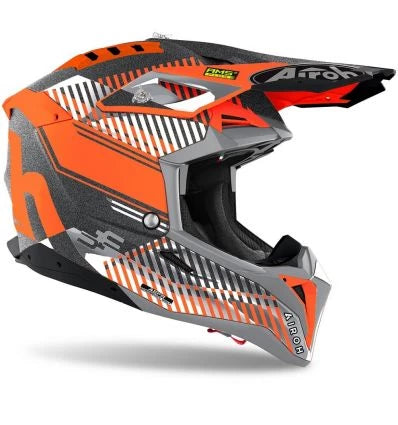AIROH AVIATOR 3  WAVE ORANGE CHROME 2021